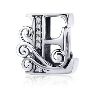 925 Sterling?Silver E  Charm